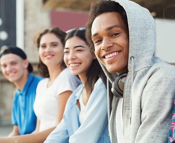 Students Looking At Camera